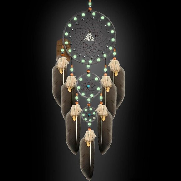 Dream Catchers for Adults Dreamcatcher Handmade Feather Native Home Wall Decorat - Picture 1 of 6